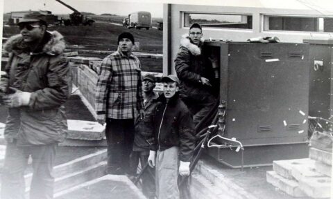 Installing Site III Trenches (photo courtesy of Earl Bennett)