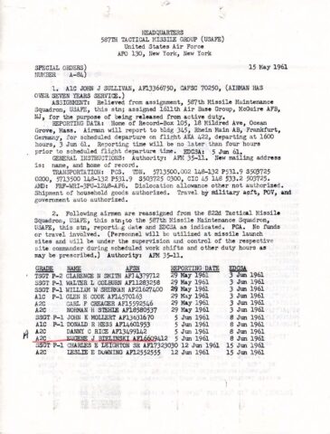 Special Order A-84 (Courtesy of Gene Bielinski)