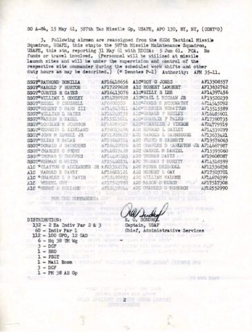 Special Order A-84 (Courtesy of Gene Bielinski)