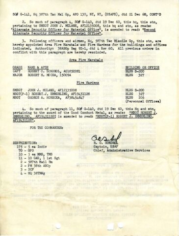 Special Order G-141 (Courtesy of Gene Bielinski)