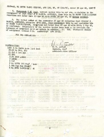 Special Order G-46 (Courtesy of Gene Bielinski)