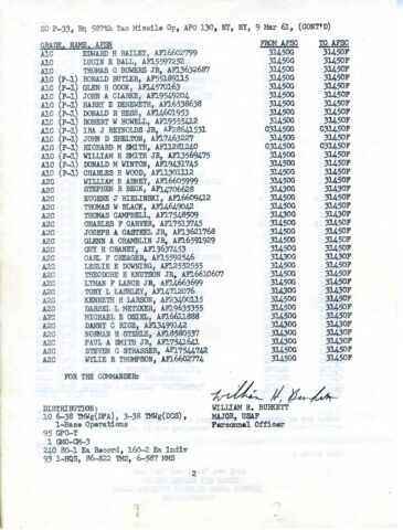 Special Order P-33 (Courtesy of Gene Bielinski)