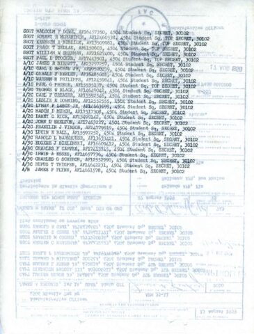 Holloman TDY Orders (Courtesy of Gene Bielinski)