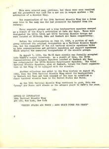 38th TMW History (Courtesy of Jim Meier)