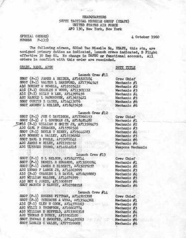 Special Order F-115 (Courtesy of Bill Smith)