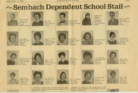 Sembach Teachers - 1966 (Courtesy of Tom Conrad - 887th TMS)