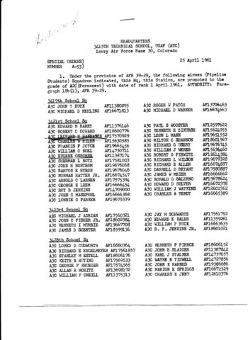 Special Order A-53 (Courtesy of Leonard Hannasch)