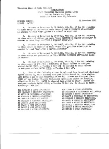 Special Order M-970 (Courtesy of Leonard Hannasch)
