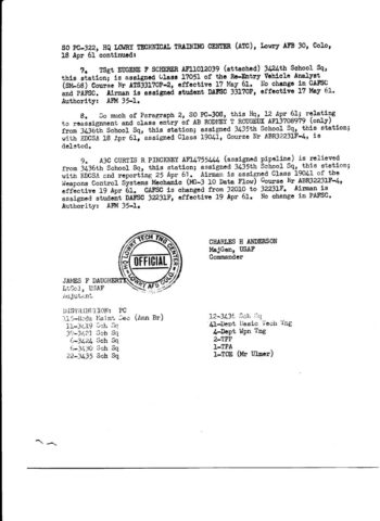 Special Order PC-322 (Courtesy of Leonard Hannasch)