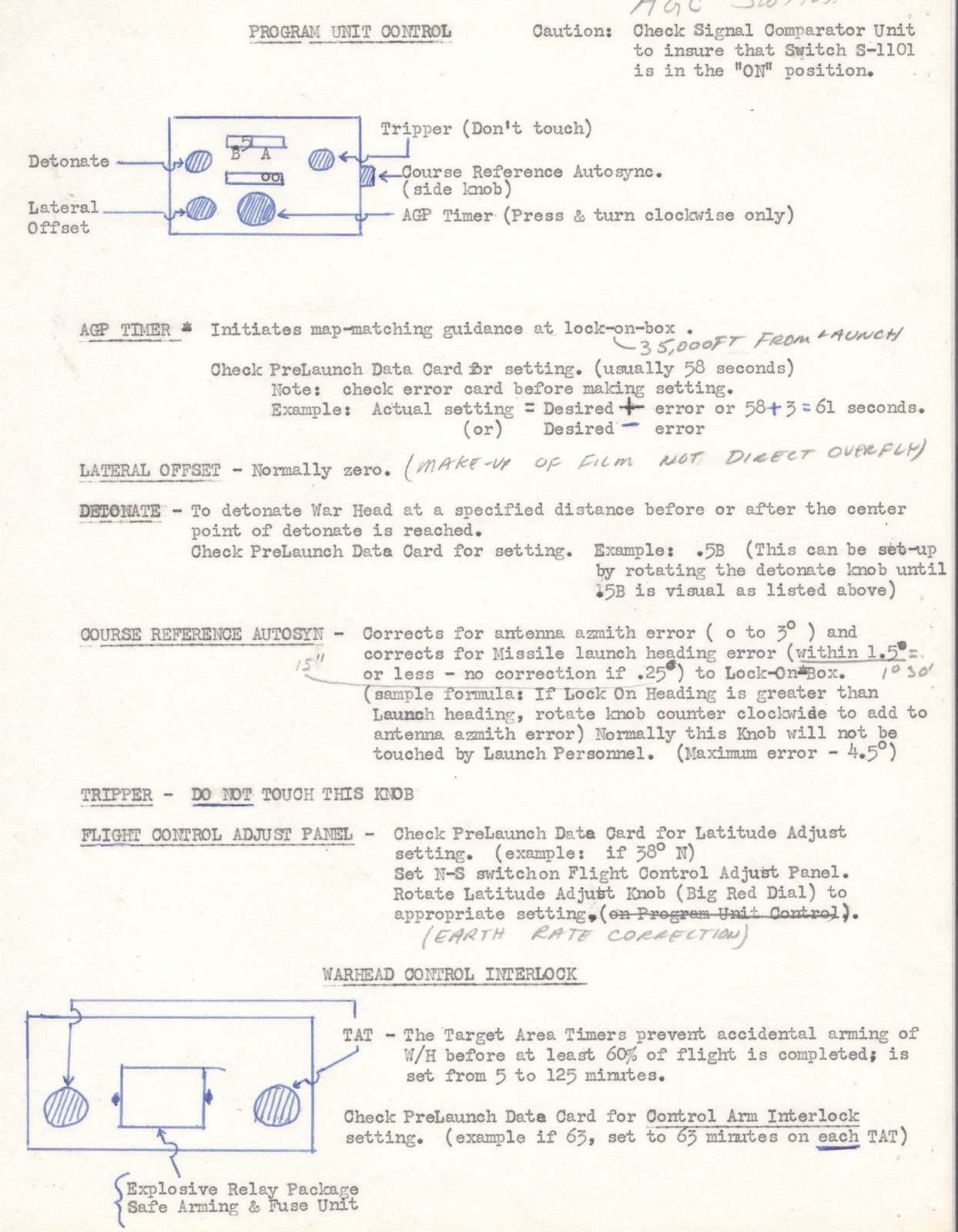 Mace A Maintenance Procedure – Program Unit Control