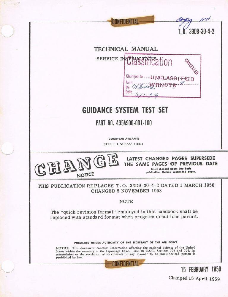Guidance System Test Set